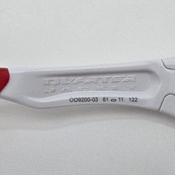 Oakley OO9200-03 Quarter Jacket White Frame Fire Iridium Lens Sunglasses Kids - Picture 7 of 13